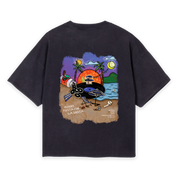 'THE WORLD OF LA SIESTA RECODS' BOXY TEE