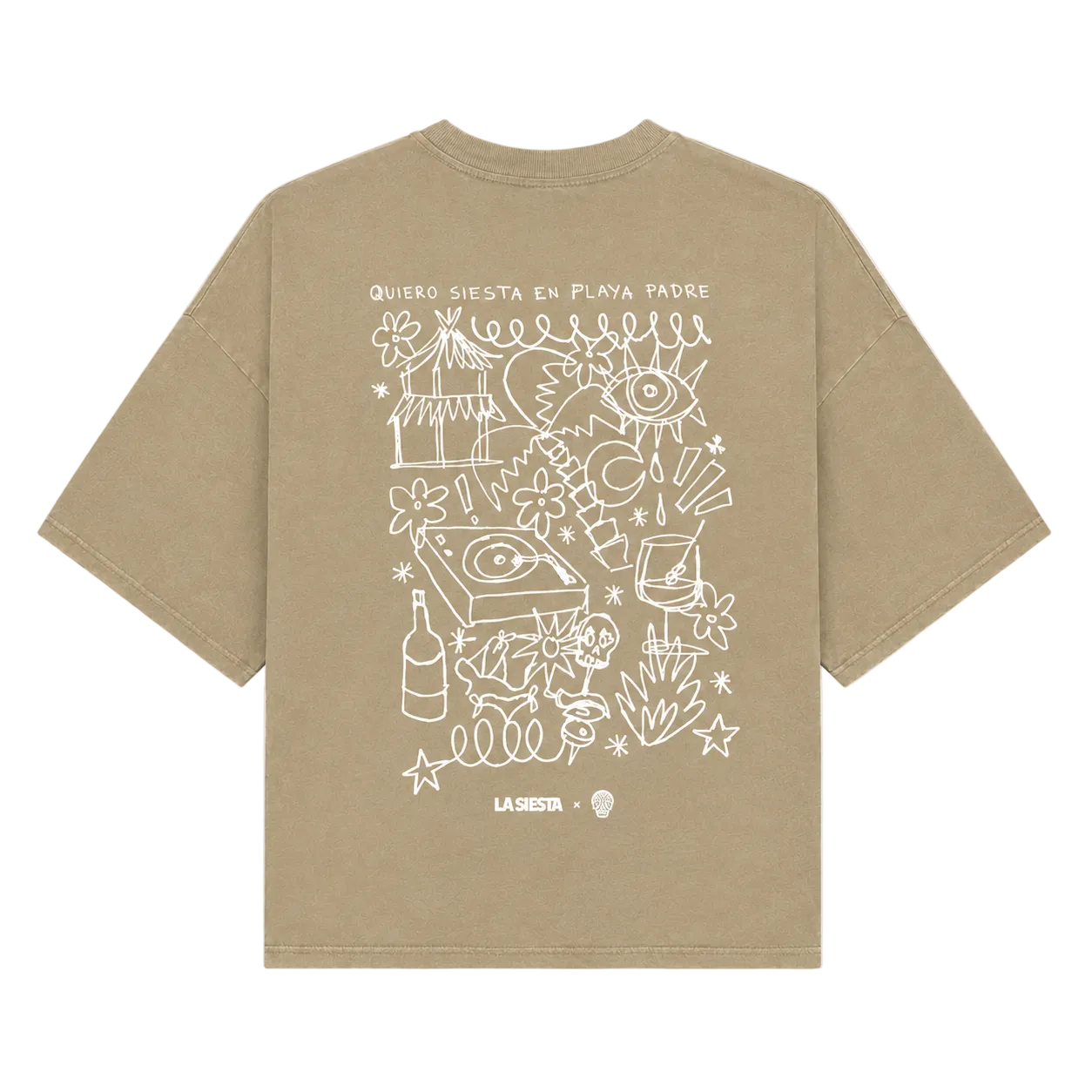 'QUIERO SIESTA EN PLAYA PADRE' TEE DUNE