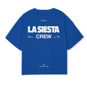 LA SIESTA CREW BLUE BOXY T-SHIRT